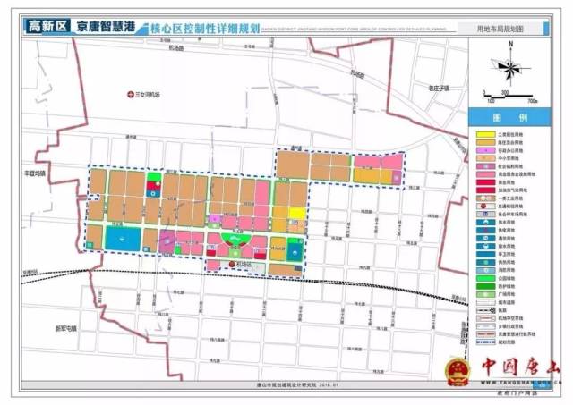了唐山市高新区老庄子镇新型社区和产业园区(南区)的控制性详细规划