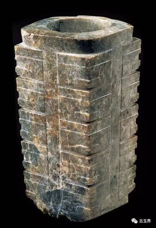 人面纹玉琮 新石器时代良渚文化