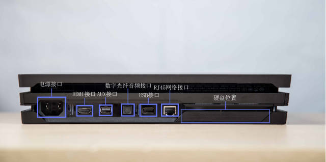 这次ps4 pro的背面增加了一个usb接口,想必是为了ps vr准备的,ps vr的