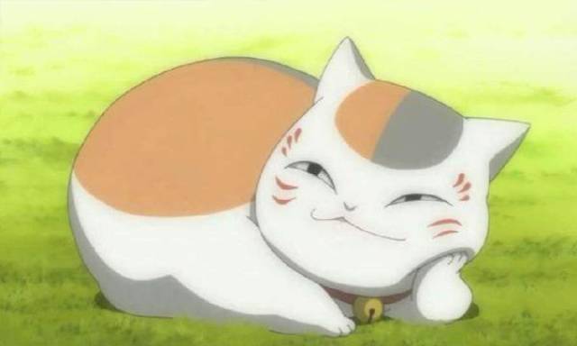 夏目友人帐 猫咪老师 猫咪老师可是个嘴硬心软的守护兽,在妖怪界名气