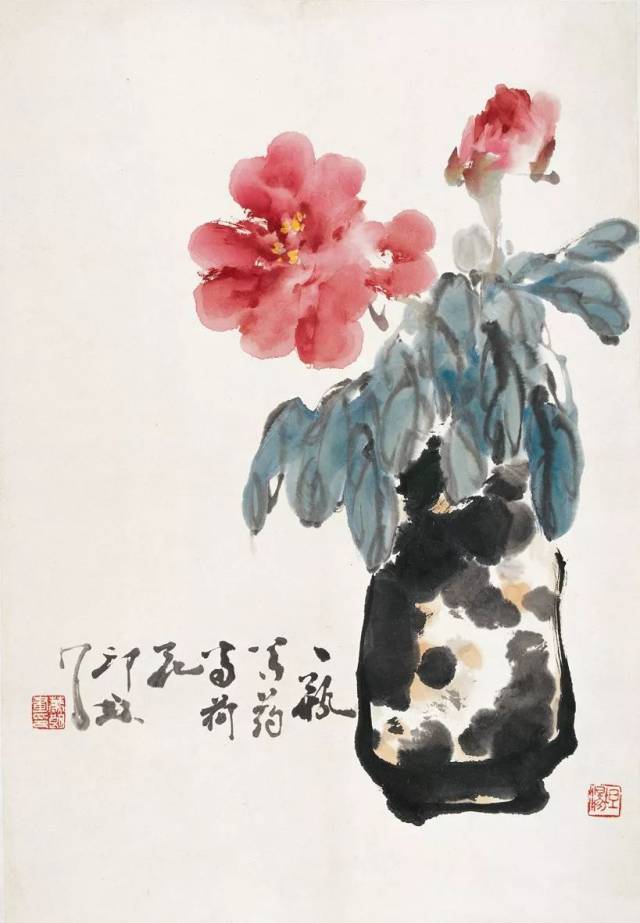 经典作品欣赏:花鸟大家萧朗百幅牡丹,芍药图(下)