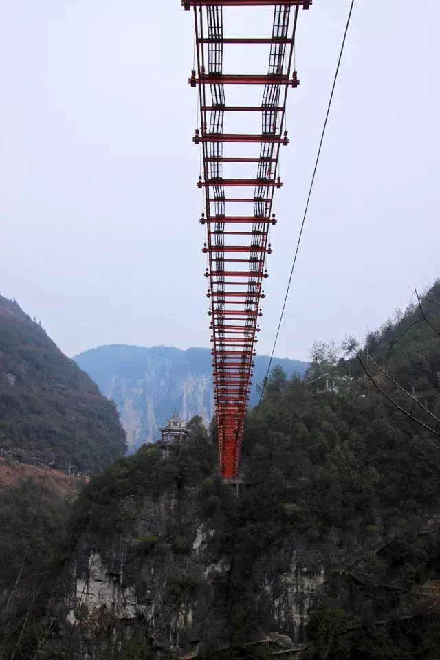 石门河地心谷玻璃桥正月初一开始营业