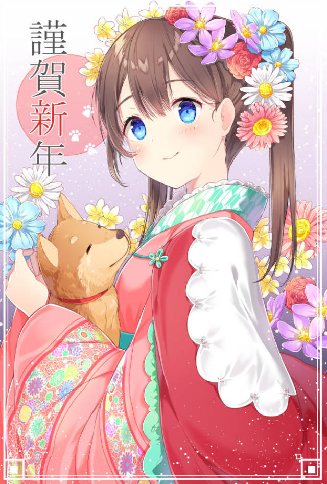2018二次元人物拜年图集合,祝米娜春节快乐