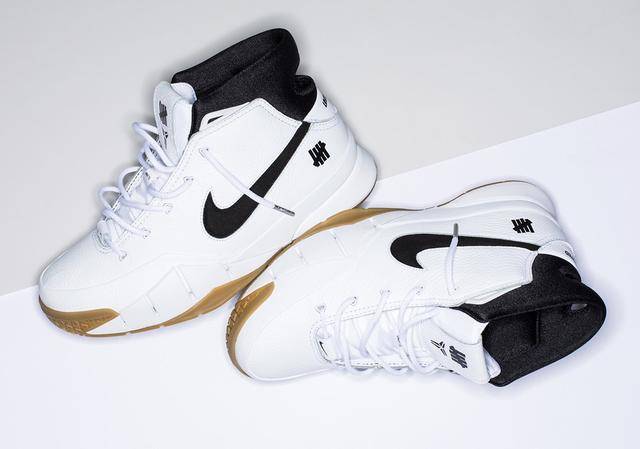 白色版undefeated x nike kobe 1 protro,你会穿上球场吗?