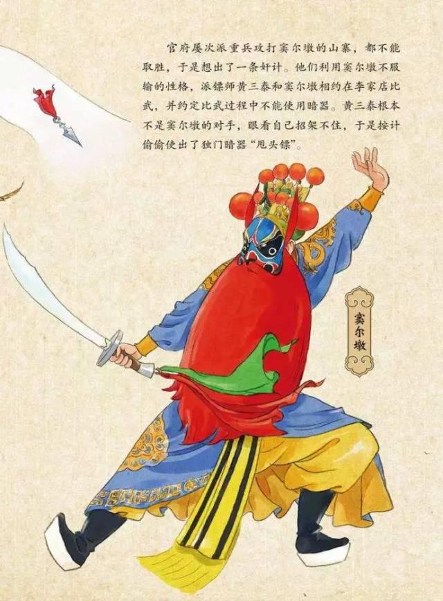 作 品 介 绍《盗御马》讲述了清代康熙时,久居河间府的绿林好汉窦尔