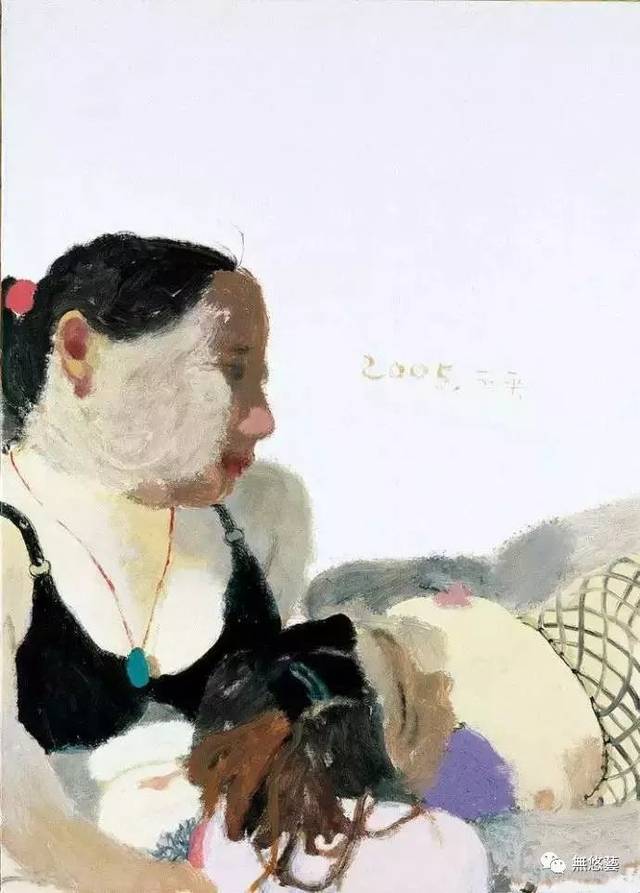 楼兰美女-160x200cm-油画,丙烯--2009--王玉平