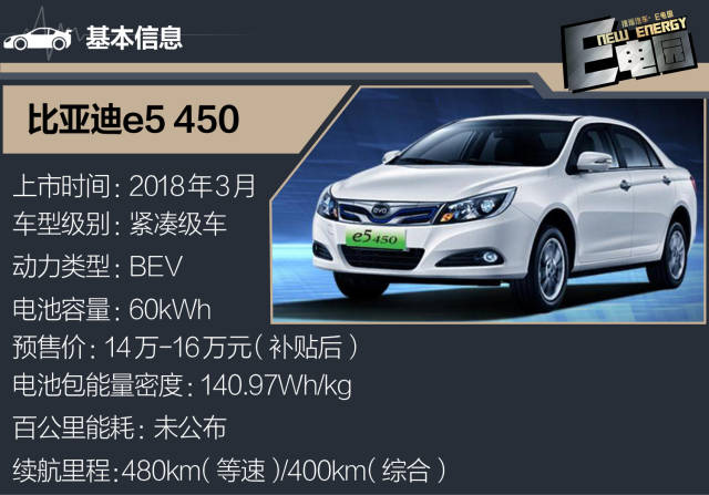 比亚迪e5 450