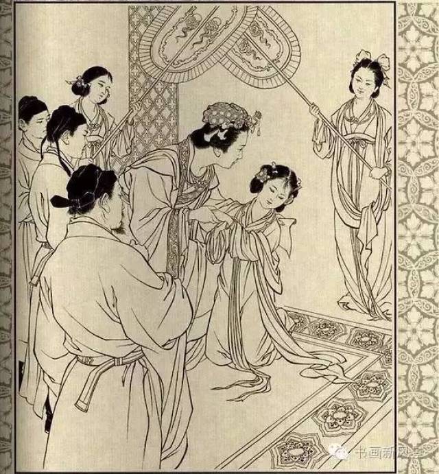 连环画《武则天故事》—大师刘继卣白描佳作