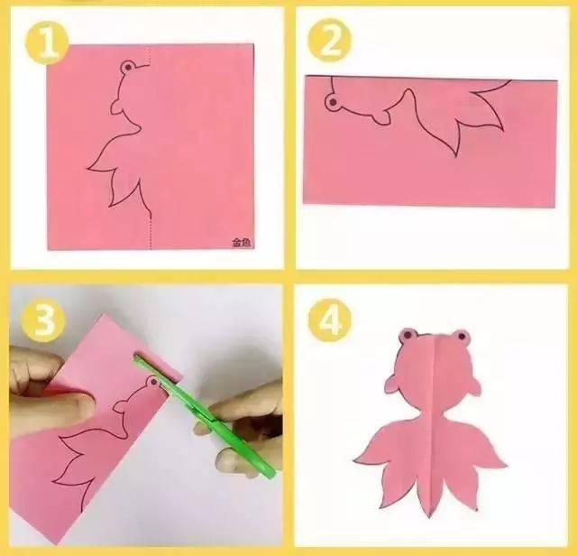 1,先将纸对折,然后利用对称,在纸上画出一半形状 本篇素材来自中国