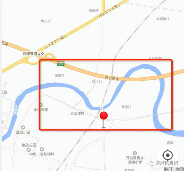 按地图在修,新建道路来看(虚线), 广州路北延通往g220国道(郓城方向)