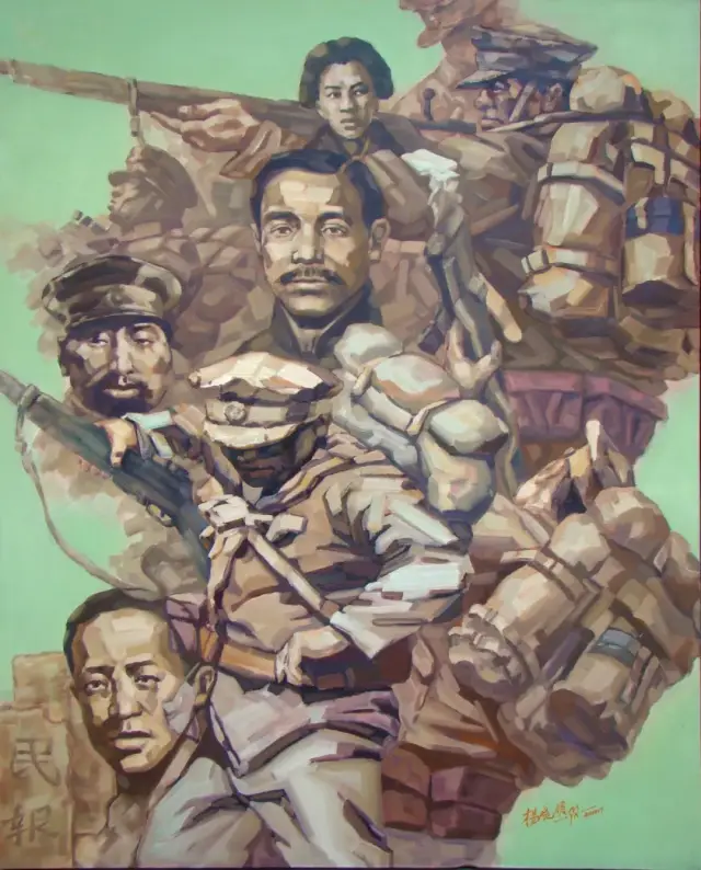 《民族魂》140x120cm 布面油画 2014年