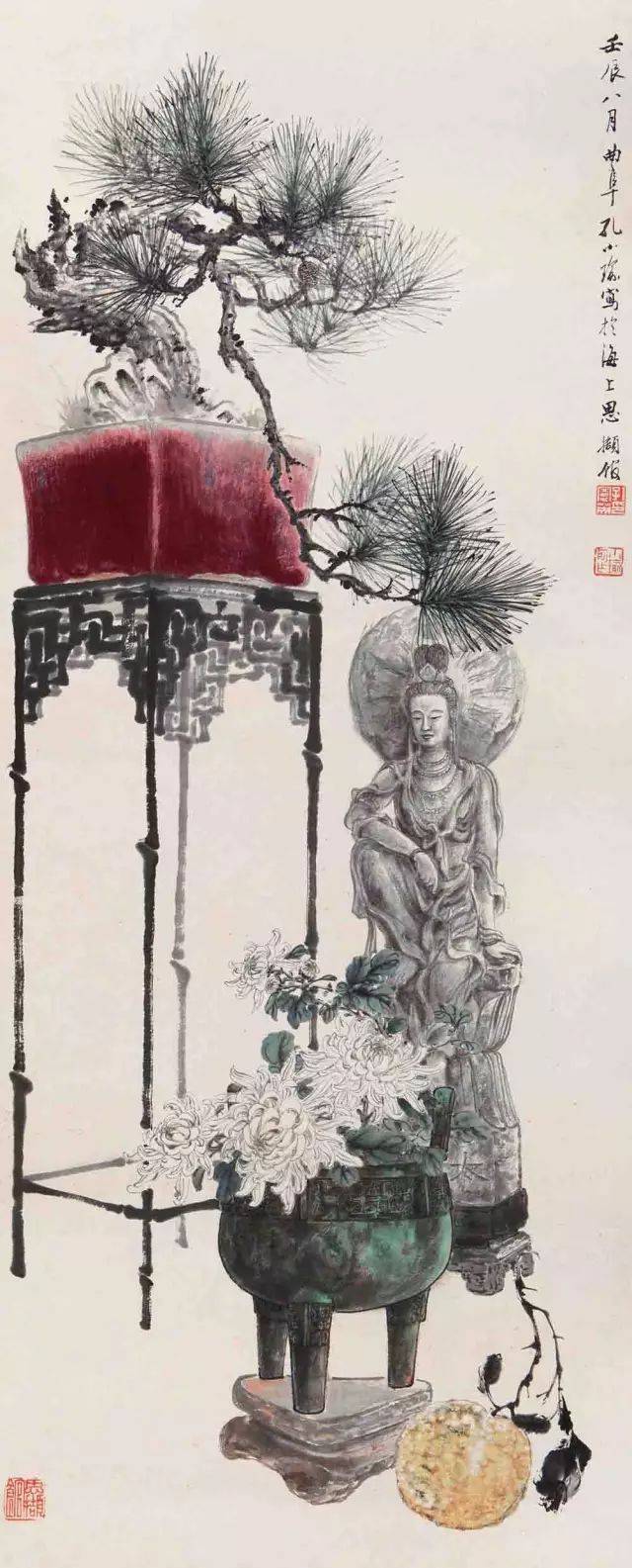 丹青妙笔:孔小瑜的博古画(海量清晰大图)