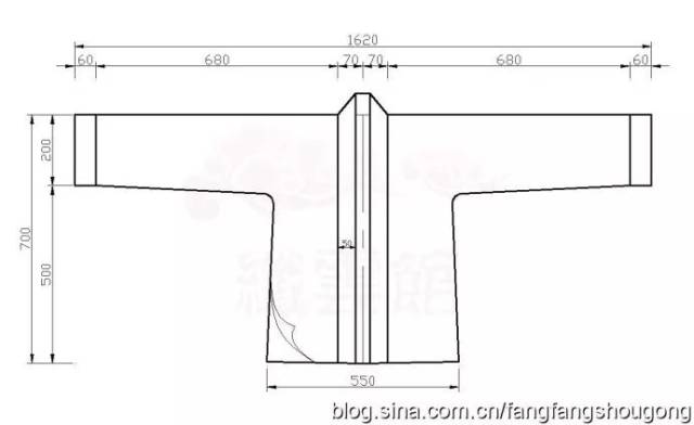 方方收藏的汉服裁剪图之一(袄裙,褙子,道袍,直裾,曲裾)