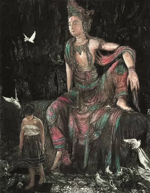 6×64.5cm 2002 cheerful avalokitesvara