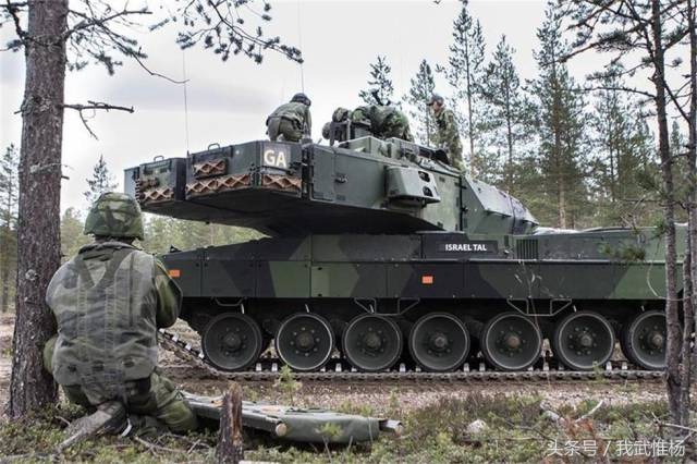 瑞典陆军坦克团豹2坦克战术演练