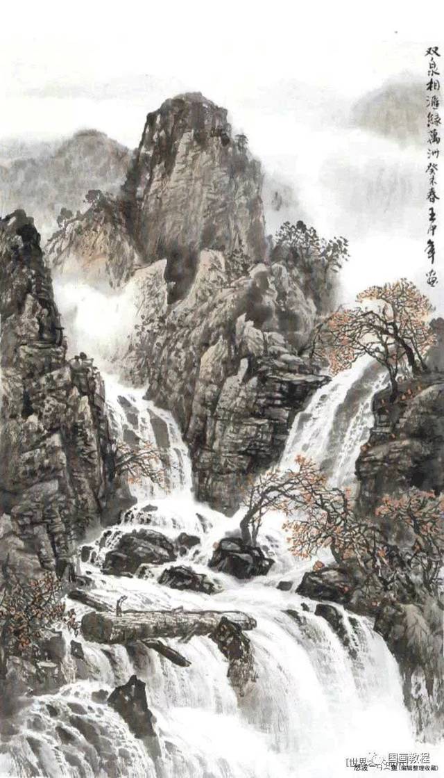 王中年国画山水,尽揽美好江山