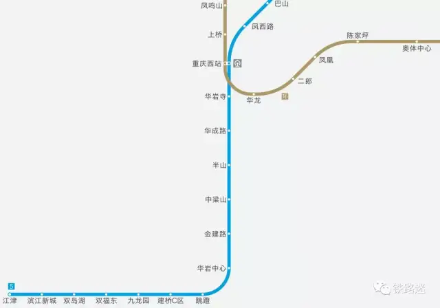 重庆轨道交通2020年规划线路图