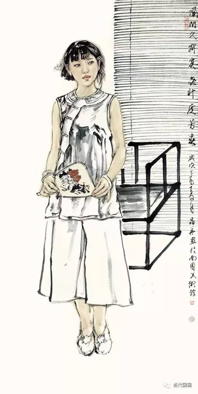 不久前在深圳看到尹晶华的水墨人物画,感到眼前一亮,心情振奋了一下.