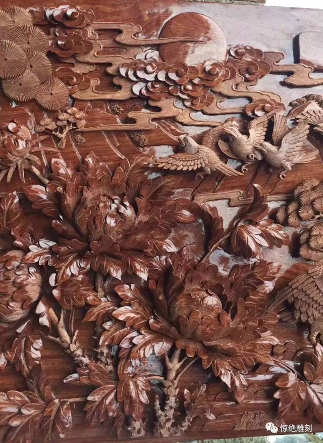惊绝:中国木雕平面立体浮雕赏,这才是纯手工平面木雕的迷人魅力!