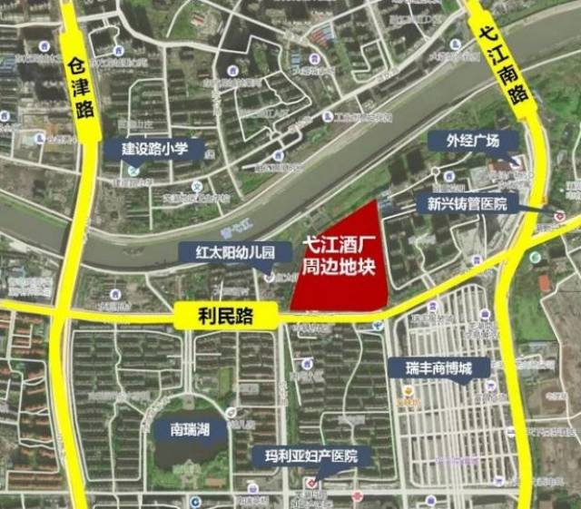 地块简介:北至元亩塘,南至大工山路,西至仓津路桥,东至规划道路及学