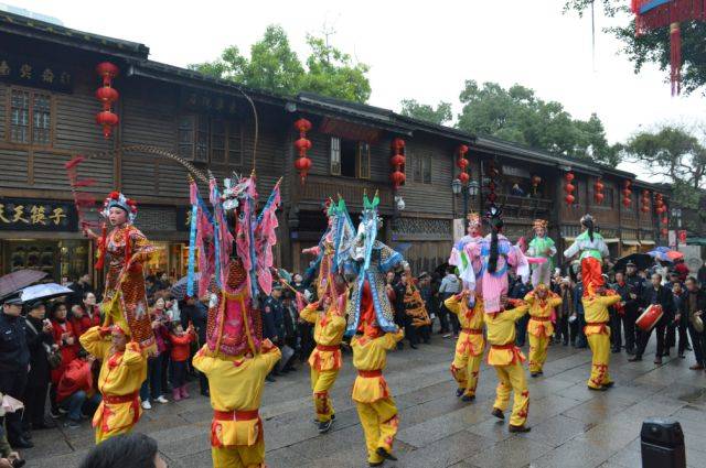 民俗踩街精彩集锦11罗源县专场迎神赛会祈平安坪柱肩托巧搭配