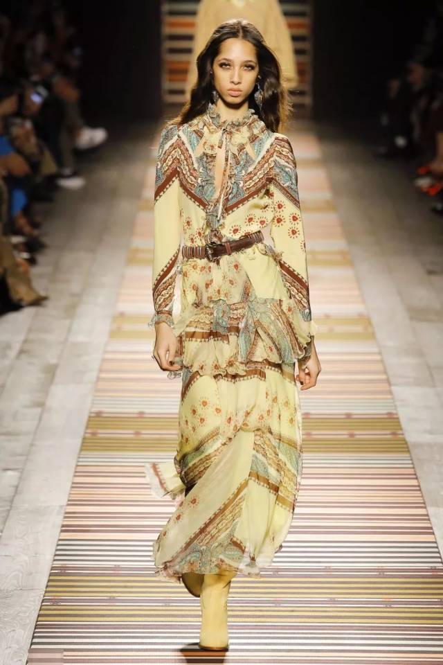 视觉复杂性印花 新的波西米亚风 etro 2018 秋冬