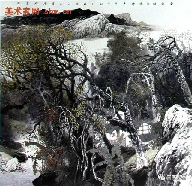韦广寿 山水画欣赏,漂亮!