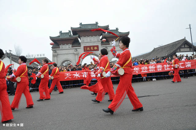 2018年天水市秦州区民间社火汇演精彩上演(天之水网组图)