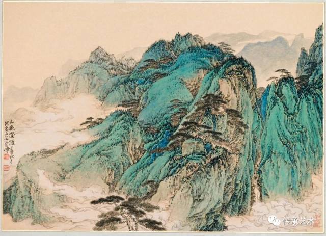 写心中太行之神韵——李圣峰创作之大青绿小景山水系列