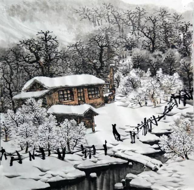 【国画技法】如何画雪景