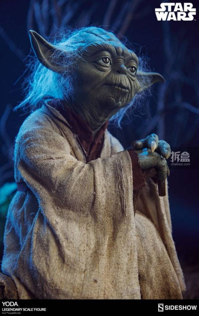 sideshow《星球大战5:帝国反击战》尤达yoda 18寸雕像