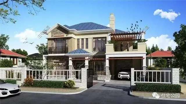 30万自建农村别墅13x15米,最美造型4种户型布局,你最喜欢哪个?