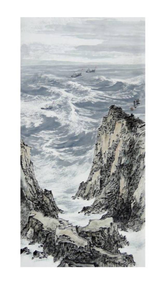 乘风破浪,气势磅礴--画家赵喜云艺术作品欣赏