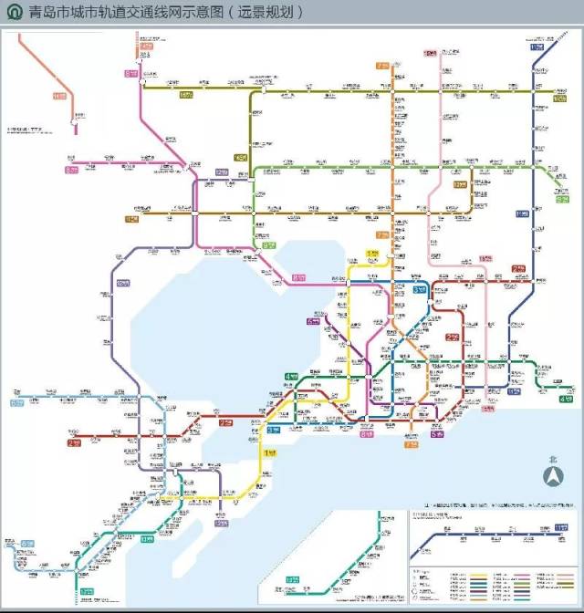 (远景年是指十到十五年以后) 道路大优化:新增4条快速路  未来青岛