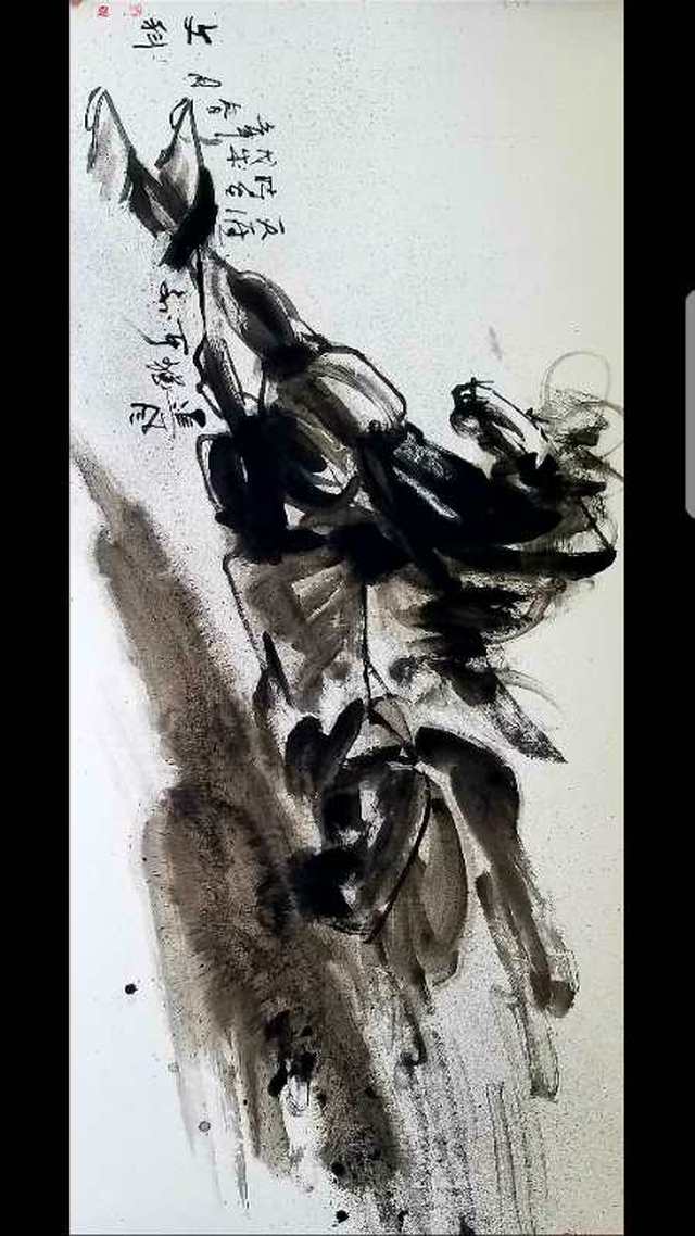 刘文科老师画马