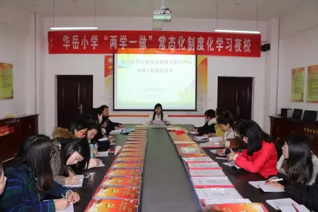 华阴市华岳小学开展"316指标体系"系列学习活动