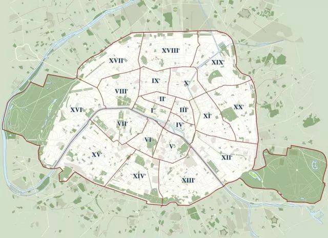 法亚在线法语:巴黎各大区景点和安全指数