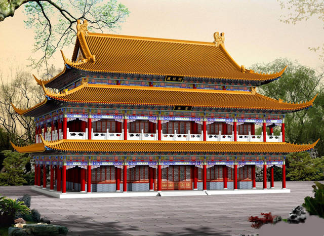 大气磅礴!古建筑平面图设计,古建筑规划设计,古建筑效果图施工图设计