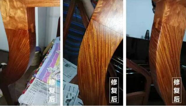 "红木家具不过江"已成历史,红木家具维修前后对比