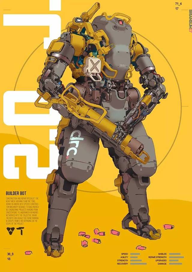 作品主要以科幻机甲为主. 作者主页:www.briansum.