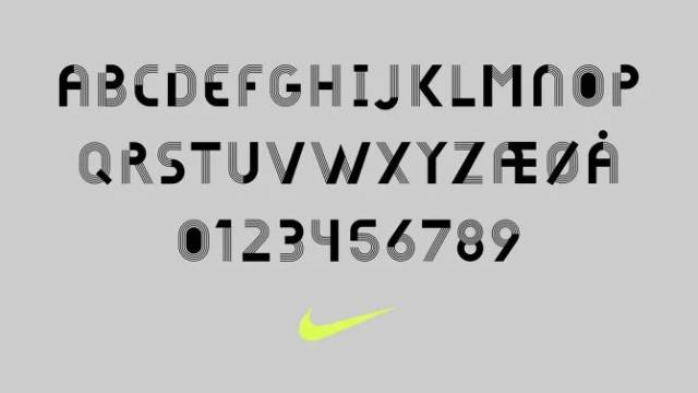 nike新概念店竟然用了这款字体,你们喜欢吗?