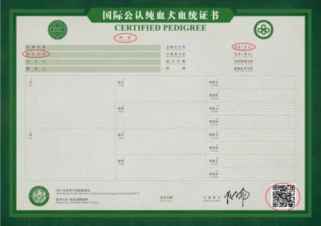 2018年3月21日起,cku纯血犬血统证书将采用新版样式: 符号分析法的