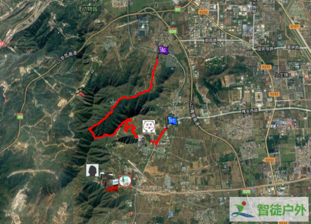 石家庄市鹿泉区西山森林公园的路线及轨迹图总结