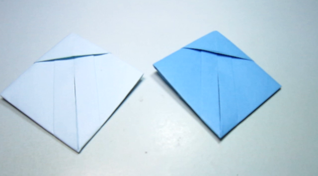 2分钟学会方形书信的折法,简单的折纸信封,手工制作