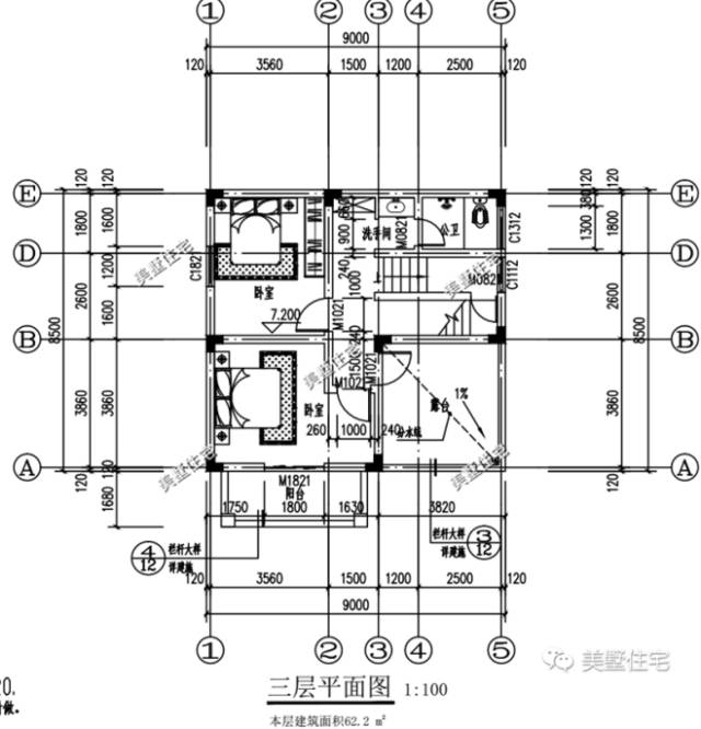 谁说农村自建房土,这三款三层别墅户型惊艳你眼球