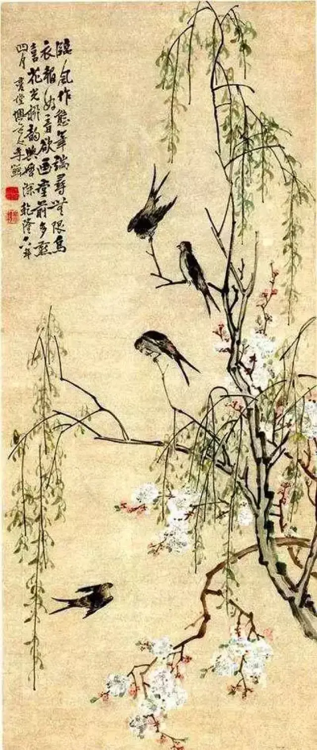 名画里的桃花:桃之夭夭,灼灼其华