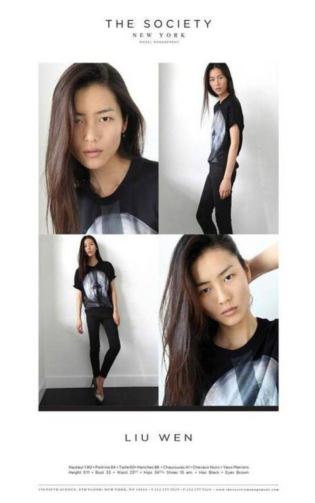 刘雯最新模特卡曝光,新发型秒杀何穗,可衣服上的小破洞太抢镜!