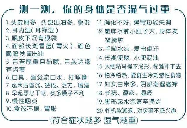 体内湿气重，身上有哪些明显信号？体内湿气重，身上有哪些明显信号？