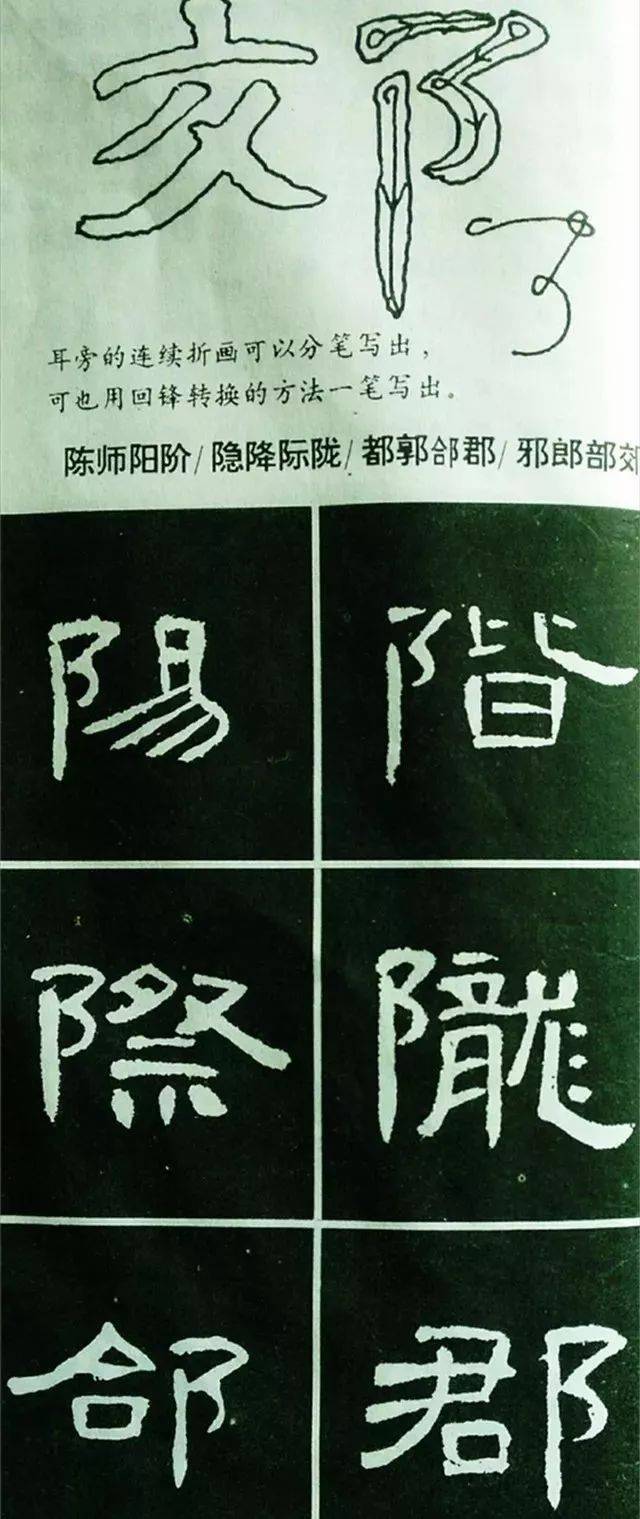 隶书《曹全碑》偏旁部首全解析(上)