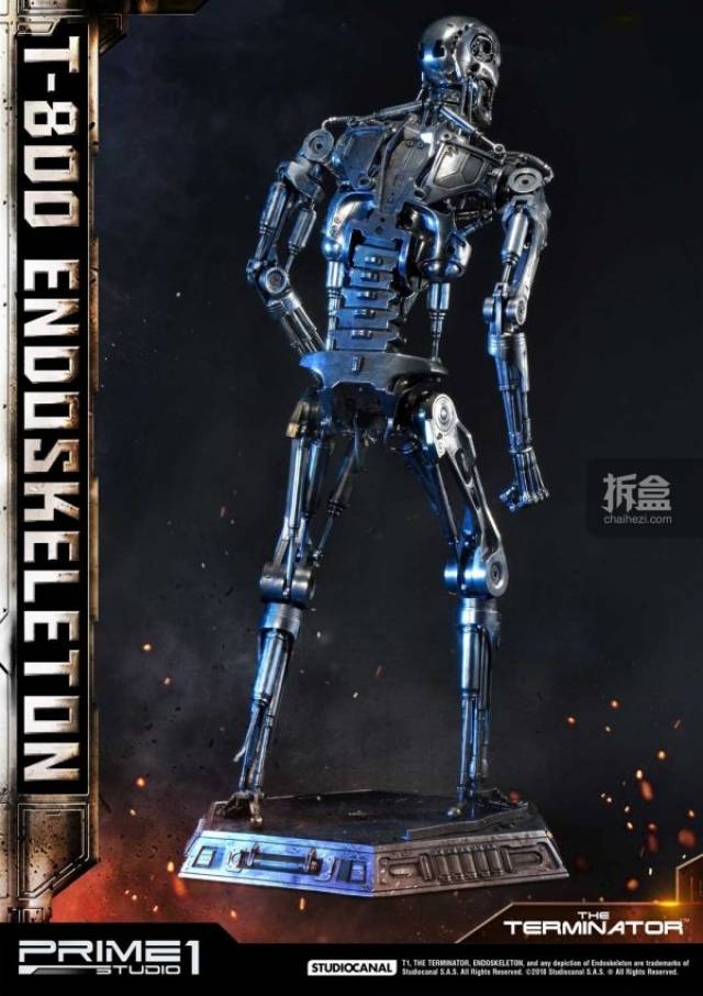 prime 1 studio《终结者》terminator t-800骨架 1:2雕像